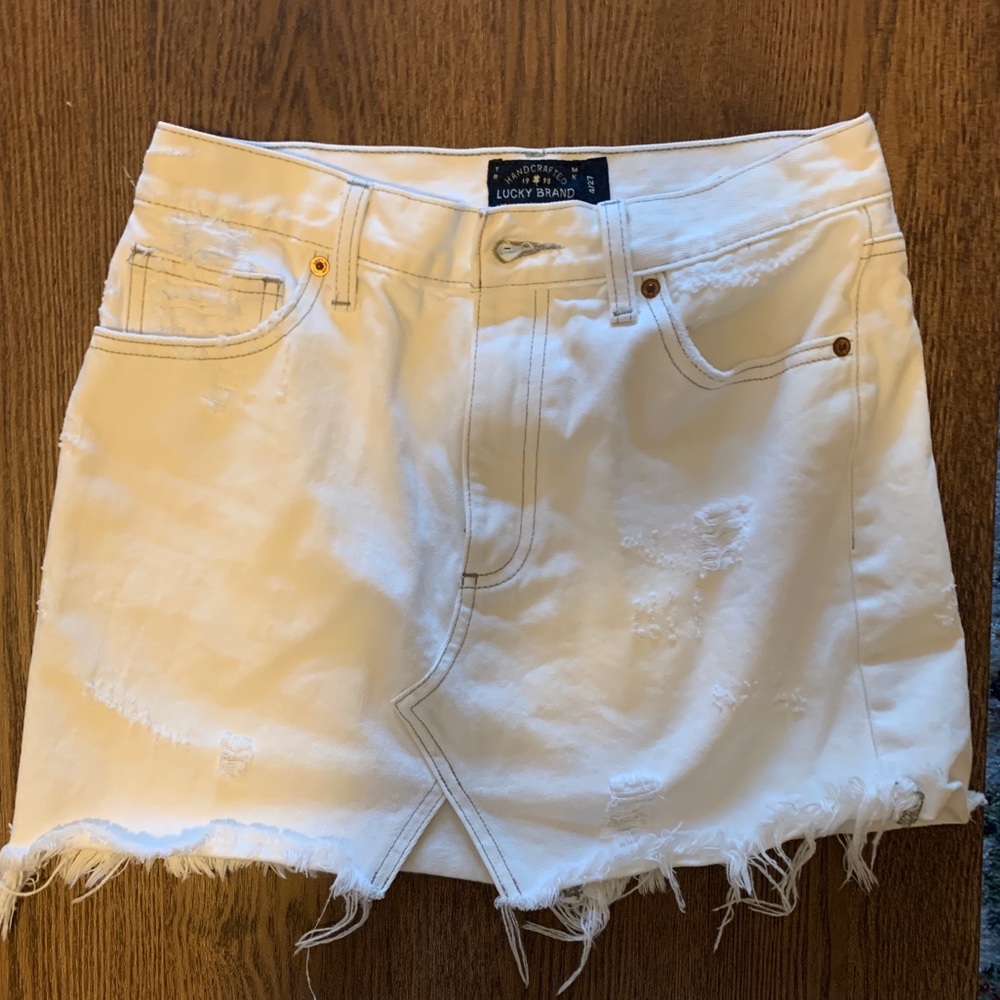 Lucky Brand white mini skirt